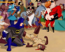 Elastigirl and Cat woman