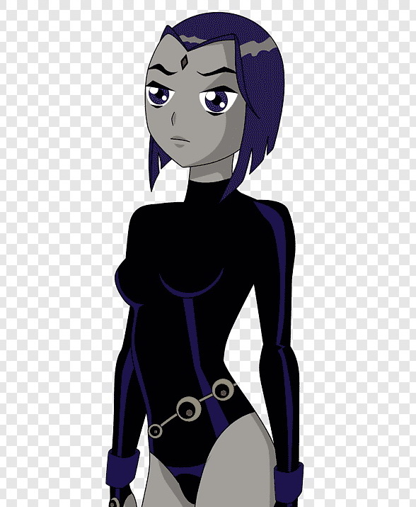Dirty Raven from TeenTitans is big girl